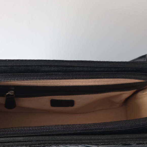 Miche Black Croc-Embossed Shoulder Bag - Picture 5 of 7